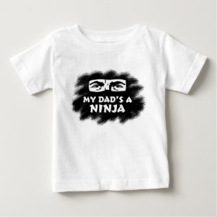 Camiseta De Bebé Mi papá es un Ninja