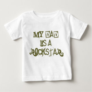 Camiseta De Bebé Mi papá es un Rockstar