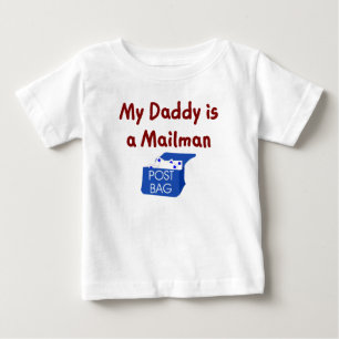 Camiseta De Bebé Mi papá es una camiseta del bebé del cartero