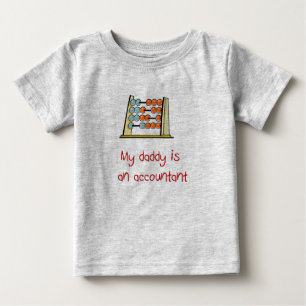 Camiseta De Bebé Mi papá es una camiseta del bebé del contable