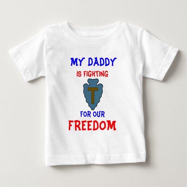 Camiseta De Bebé Mi papá ESTÁ LUCHANDO PARA NUESTRA LIBERTAD (Anverso)