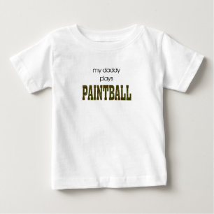 Camiseta De Bebé mi papá juega Paintball