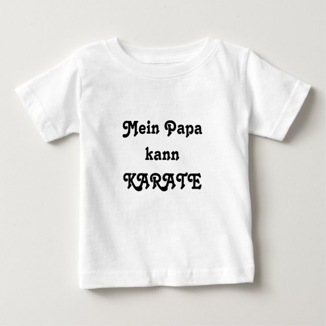Camiseta De Bebé Mi papá kannKARATE (Anverso)