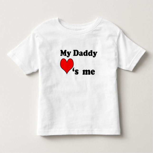 Camiseta De Bebé Mi papá me quiere (Anverso)
