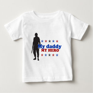 Camiseta De Bebé Mi papá, mi héroe