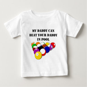 Camiseta De Bebé Mi papá puede batir a su papá en piscina