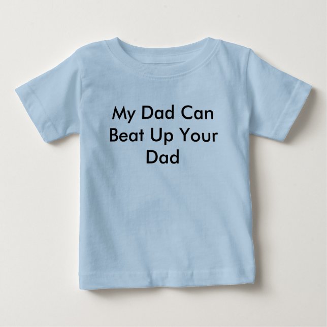 Camiseta De Bebé Mi papá puede batir para arriba a su papá (Anverso)