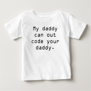 Camiseta De Bebé Mi papá puede hacia fuera cifrar a su papá