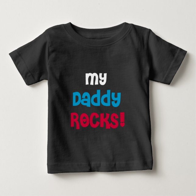 Camiseta De Bebé Mi papá Rocks (Anverso)