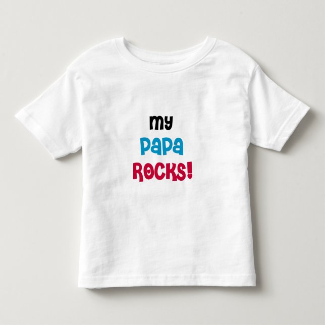 Camiseta De Bebé Mi papá Rocks (Anverso)