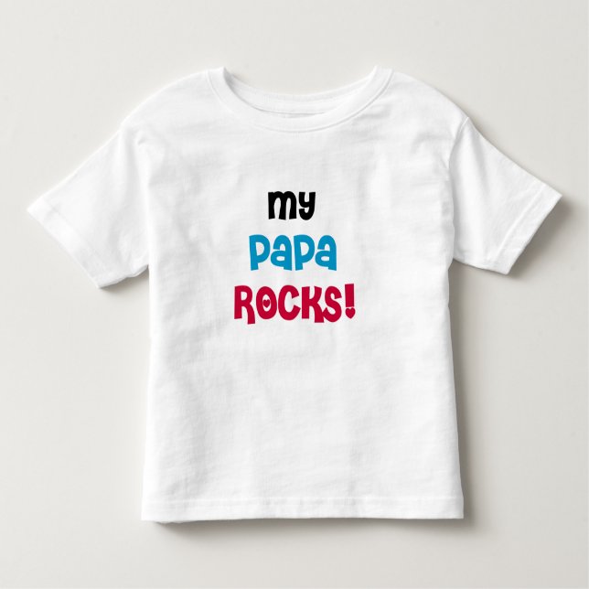 Camiseta De Bebé Mi papá Rocks (Anverso)