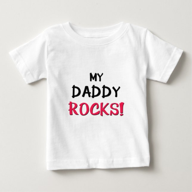 Camiseta De Bebé Mi papá Rocks (Anverso)