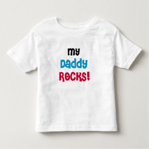 Camiseta De Bebé Mi papá Rocks
