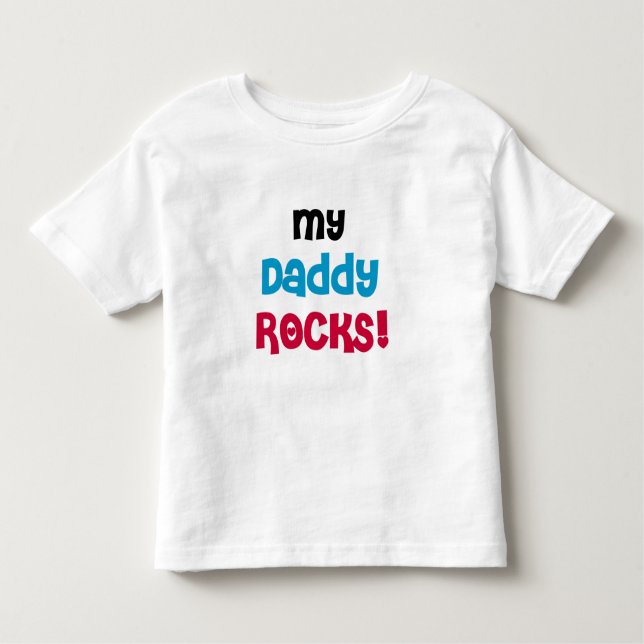 Camiseta De Bebé Mi papá Rocks (Anverso)