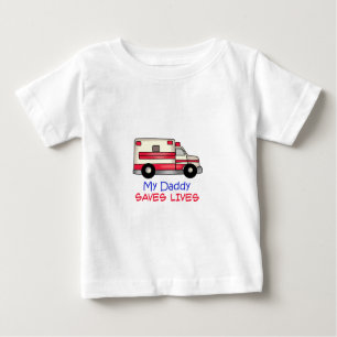 CAMISETA DE BEBÉ MI PAPÁ SALVA VIDAS
