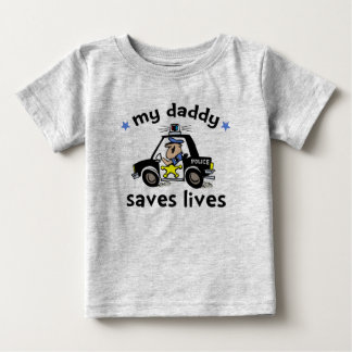Camiseta De Bebé Mi papá salva vidas