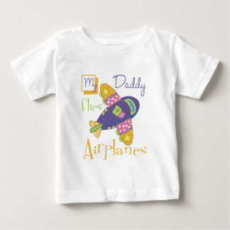 Camiseta De Bebé Mi papá vuela los aeroplanos