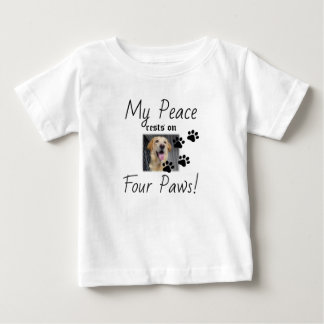 Camiseta De Bebé Mi paz descansa en cuatro varas - Cute Pet Lover C