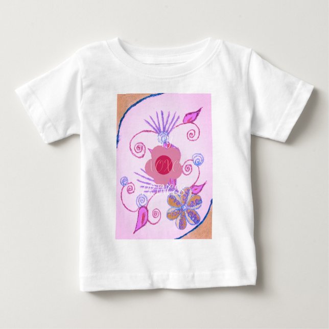 Camiseta De Bebé Mi pequeña Princesa: Inspiradora la vendora rosa d (Anverso)