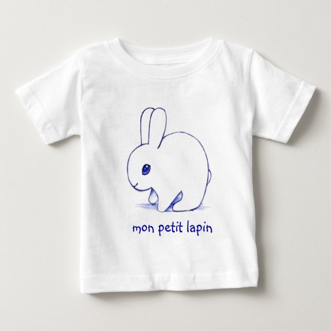 Camiseta De Bebé Mi pequeño conejo (Anverso)