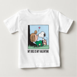 Camiseta De Bebé Mi perro es mi San Valentín Peppermint Patty & S