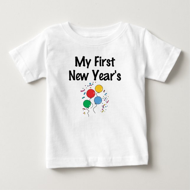 Camiseta De Bebé Mi primer Año Nuevo (Anverso)