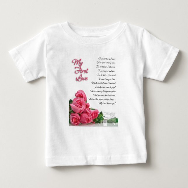 Camiseta De Bebé Mi primer arte de la poesía del amor de Stanley (Anverso)