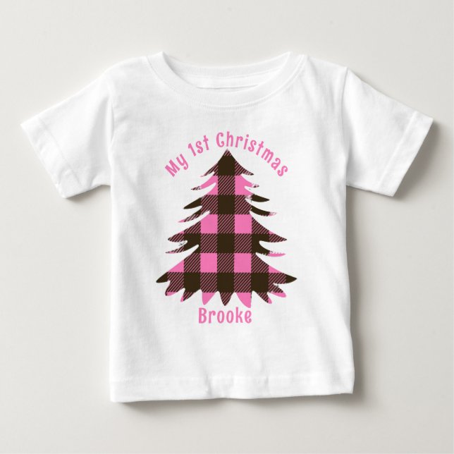 Camiseta De Bebé Mi primer bebé de Navidad (Anverso)