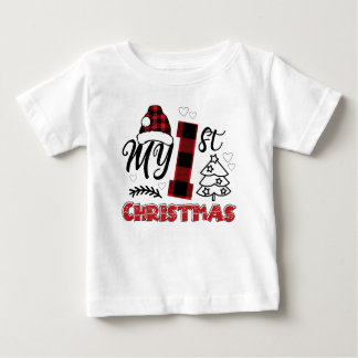 Camiseta De Bebé Mi primer bebé navideño primero navidad