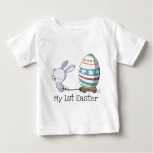 Mi primer conejo conejo de pascua saltando tranvía