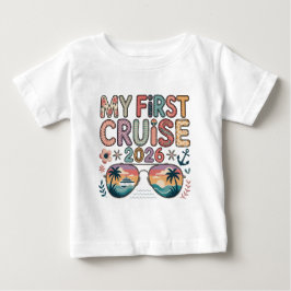 Camiseta De Bebé Mi Primer Crucero 2026, Regalo de Vacaciones de Cr