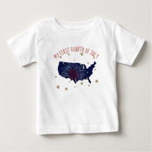 Camiseta De Bebé Mi Primer Cuarto De Julio