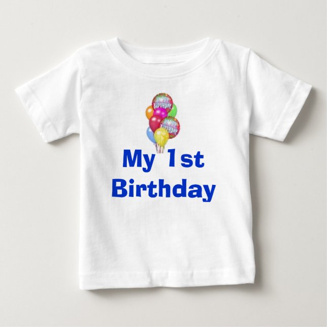 Camiseta De Bebé Mi primer cumpleaños (Anverso)