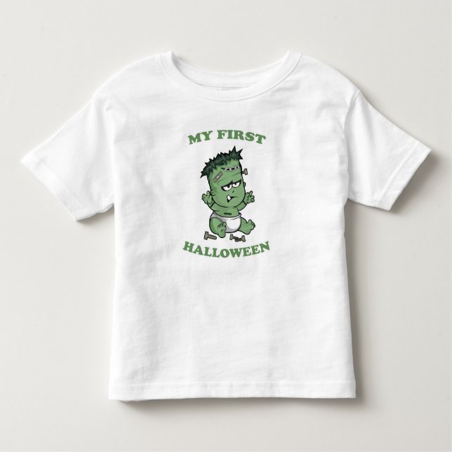Camiseta De Bebé Mi primer disfraz de Halloween para bebé niño o ni (Anverso)