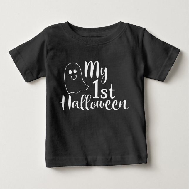 Camiseta De Bebé Mi primer fantasma de bebé lindo de Halloween (Anverso)