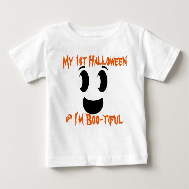 Camiseta De Bebé Mi primer fantasma de Halloween (Anverso)