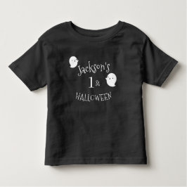 Camiseta De Bebé Mi primer fantasma negro y blanco de Halloween per