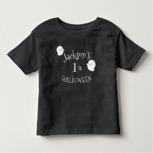 Camiseta De Bebé Mi primer fantasma negro y blanco de Halloween per