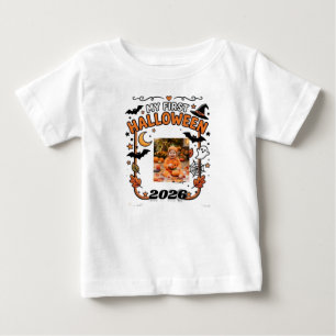 Camiseta De Bebé Mi Primer Halloween 2026 Personalizado Foto Nombre