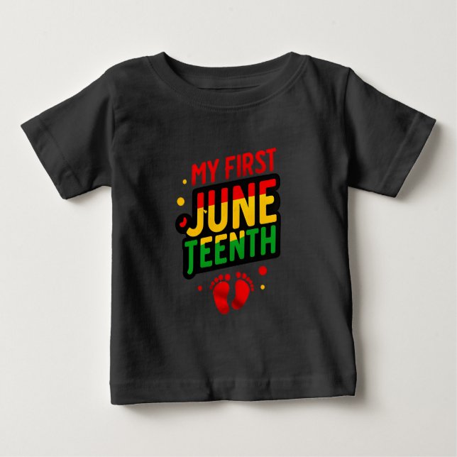Camiseta De Bebé Mi Primer Juneteenth (Anverso)