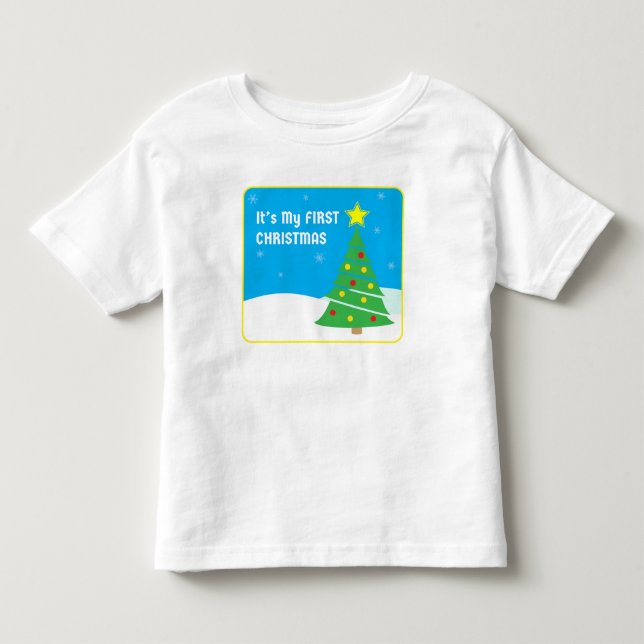 Camiseta De Bebé Mi primer Navidad  (Anverso)