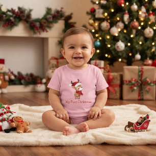 Camiseta De Bebé Mi Primer Navidad