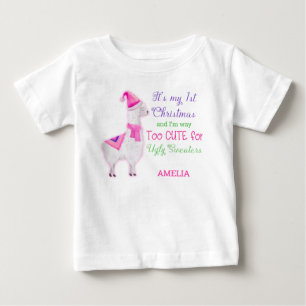 Camiseta De Bebé Mi Primer Navidad Demasiado Linda para Jerseys Feo