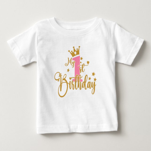 Camiseta De Bebé Mi primer niño de cumpleaños (Anverso)