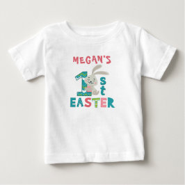 Camiseta De Bebé Mi primer nombre personalizado de Pascua