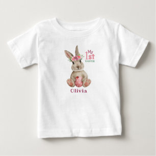 Camiseta De Bebé Mi primer Pascua - Conejo y huevo pintado