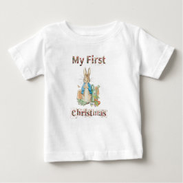 Camiseta De Bebé Mi primer Peter de Navidad el conejo