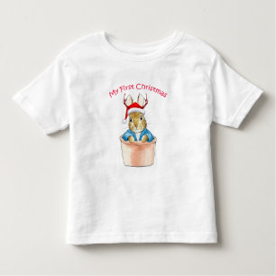 Camiseta De Bebé Mi primer Peter de Navidad sentado en una olla
