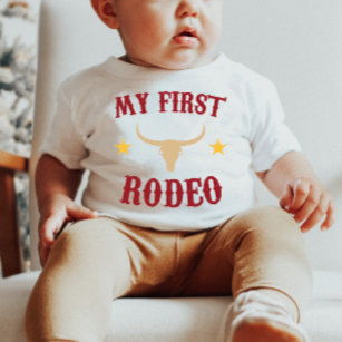 Camiseta De Bebé Mi primer rodeo de Rodeo Occidente Cowboy primer c