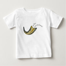 Camiseta De Bebé Mi primer Rosh Hashanah Shofar Baby Shirt